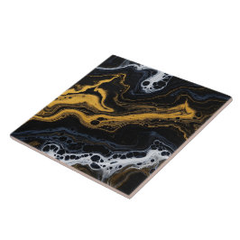 Azulejos decorativos de Abstrato de luxo - Preto,