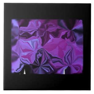 Azulejos decorativos - máscaras abstratas do roxo