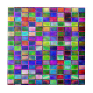 Azulejos - design de blocos colorido