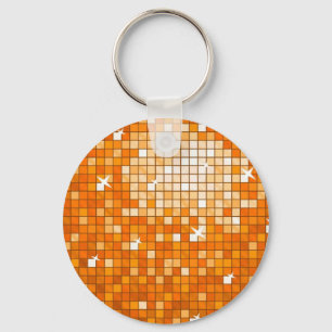 Azulejos Disco chaveiro laranja
