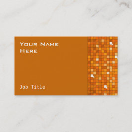 Azulejos Disco Laranja cartão de visita