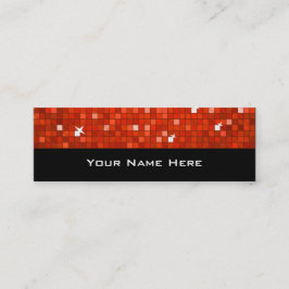 Azulejos Disco preto branco cartão de visita verme