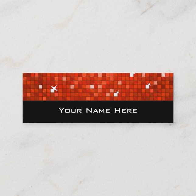 Azulejos Disco preto branco cartão de visita verme (Frente)