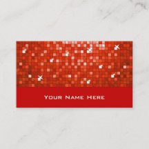 Azulejos Disco Red cartão de visita