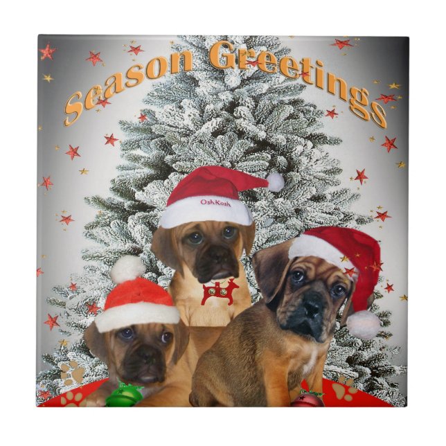 Azulejos do Feliz Natal de Puggle (Frente)
