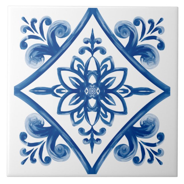 Azulejos do Mediterrâneo, azulejos sicilianos, maj (Frente)