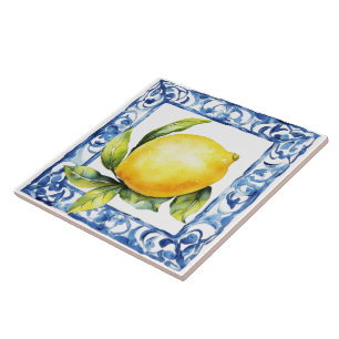 Azulejos do Mediterrâneo limão