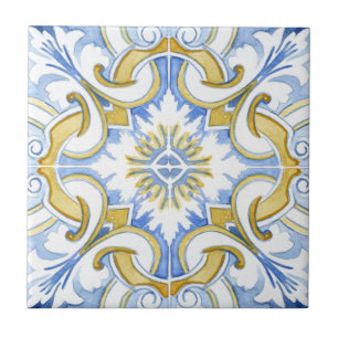 Azulejos do Mediterrâneo, majolica, estilo Sicilia