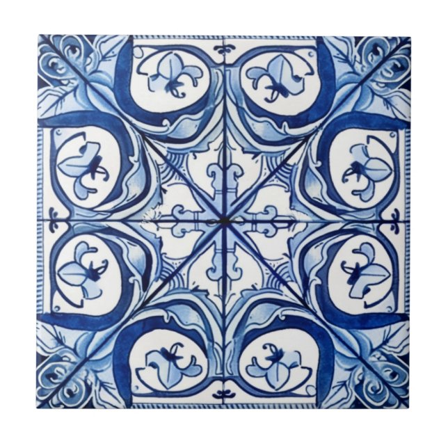 Azulejos do Mediterrâneo, Portugal, Azulejo, Majol (Frente)