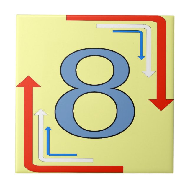 Azulejos do metrô - Setas - Quadro 8 Oito (Frente)