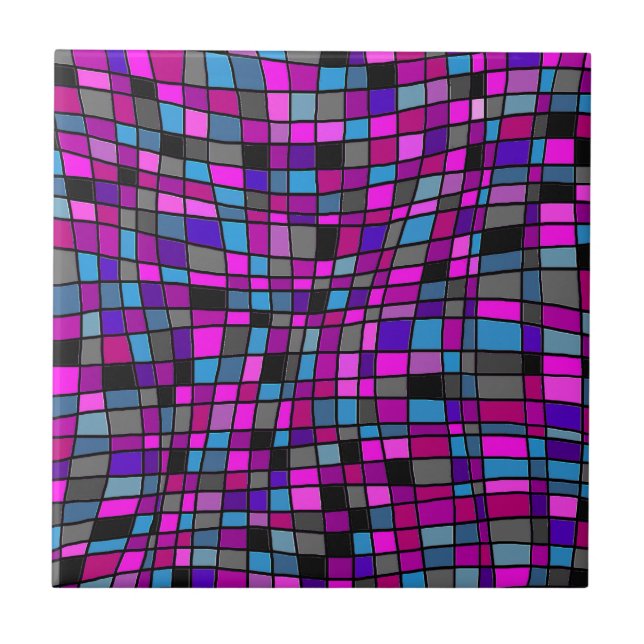 Azulejos do Mosaico de Vidro Estreitado em Matizes (Frente)