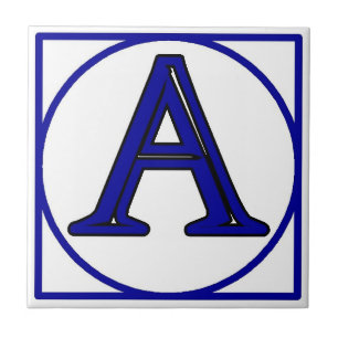 Azulejos do Número de Casa em Francês Azul