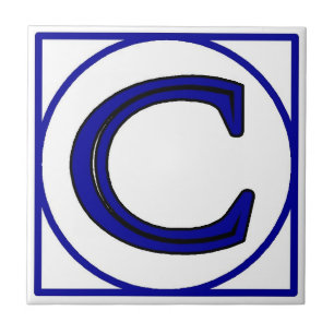 Azulejos do Número de Casa em Francês Azul