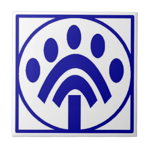 Azulejos do Número de Casa em Francês Azul