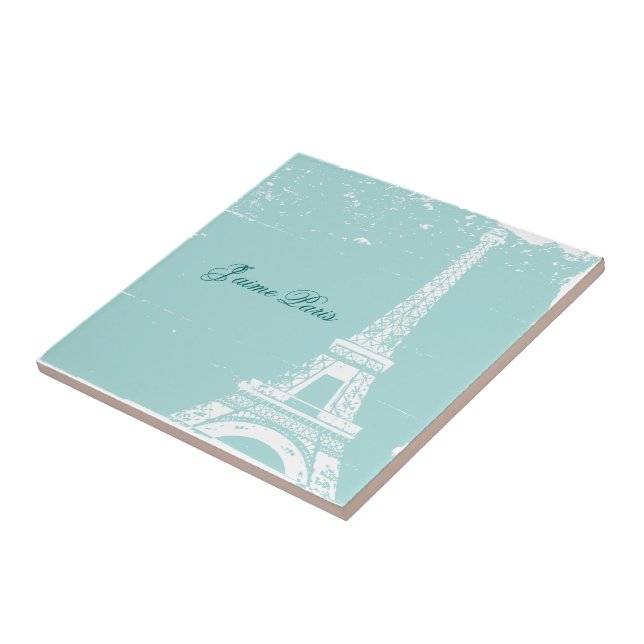 Azulejos e trivialidades azuis Eiffel (Lateral)