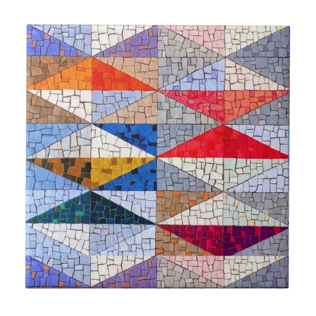 Azulejos Elegantes De Cerâmica Que Parecem Mosaico (Frente)