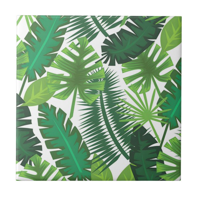 azulejos frescos de folha de palma (Frente)