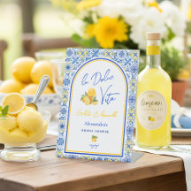 Azulejos Italianos Limão La Dolce Vita Chá de Noiv