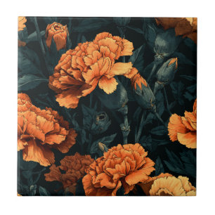 Azulejos Legais de Carnation Retro para Espaço de