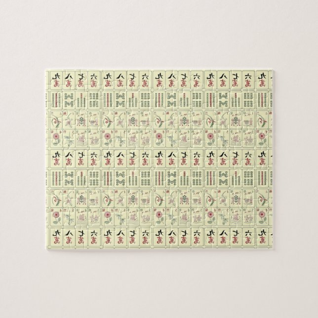 Azulejos Mahjong Quebra-cabeça (Horizontal)