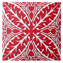 Azulejos marroquinos - obscuridade - vermelho e