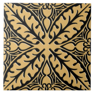 Azulejos marroquinos - tan e preto do camelo