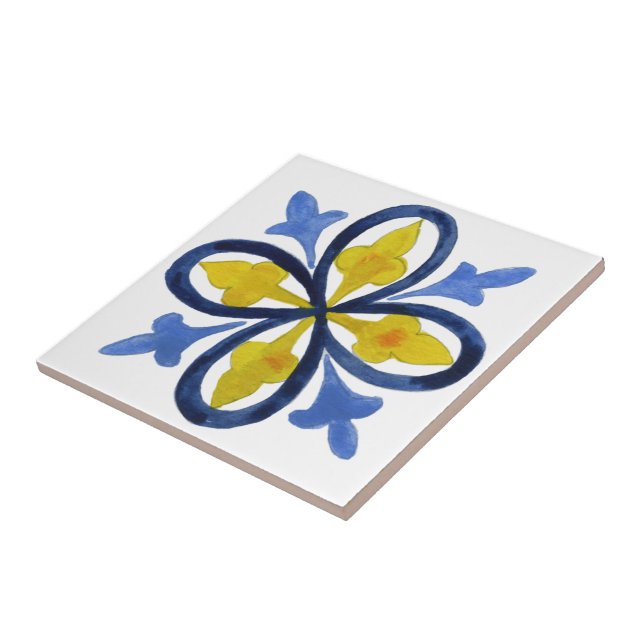 Azulejos mediterrânicos, majolica,    estilo Sicil (Lateral)