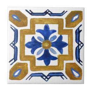 Azulejos mediterrânicos, majolica, estilo Sicilian