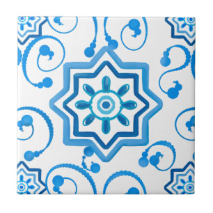 Azulejos mediterrânicos, majolica, estilo Sicilian