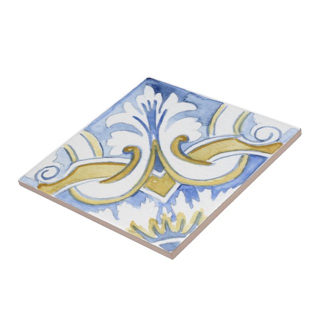 Azulejos mediterrânicos, majolica, estilo Sicilian (Lateral)