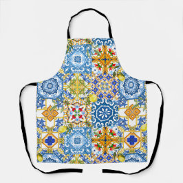 Azulejos mediterrânicos, majolica, estilo Sicilian