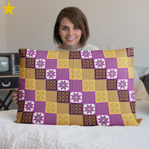 Azulejos Mosaico Clássicos Europeus Roxo Amarelo B