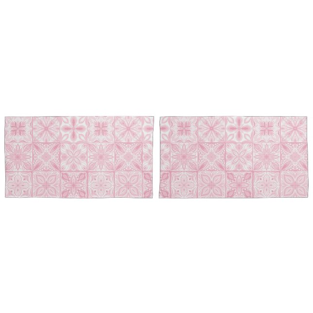 azulejos ornamentados cor-de-rosa (Frente - conjunto)