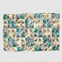 Azulejos ou manchas de menta, bege e prateado