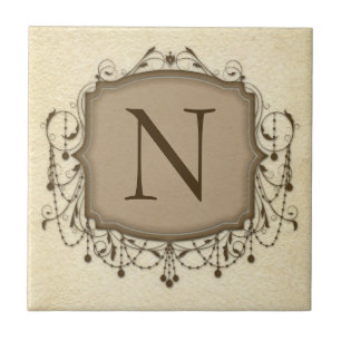 Azulejos personalizados da letra, candelabro