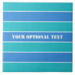 Azulejos personalizados do padrão de stripes<br><div class="desc">Altere o campo de texto para o que deseja. Você também pode alterar a fonte e seu tamanho e cor usando a função "Personalizar",  bem como adicionar mais campos de texto,  se desejar. Veja na minha loja mais itens com este design.</div>