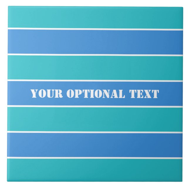 Azulejos personalizados do padrão de stripes (Frente)