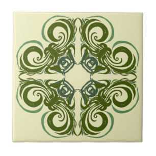 Azulejos retros verdes