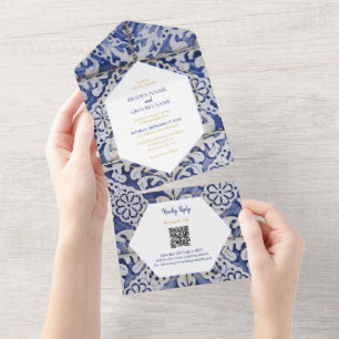 Azulejos Russos Portugueses Casados Código QR