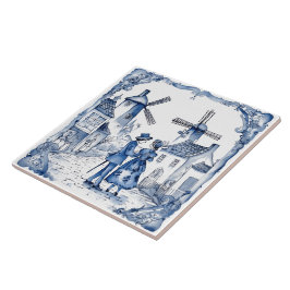 Azulejos Rustic Indigo Village