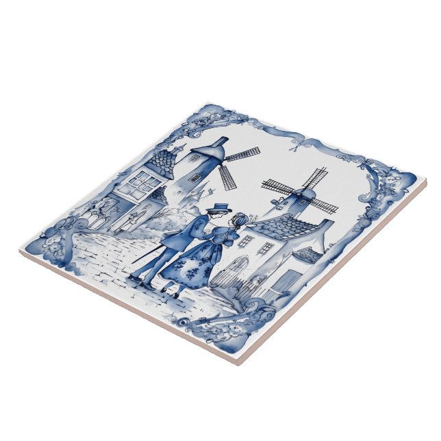 Azulejos Rustic Indigo Village (Lateral)