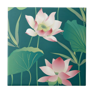 azulejos suecos lótus tradicional