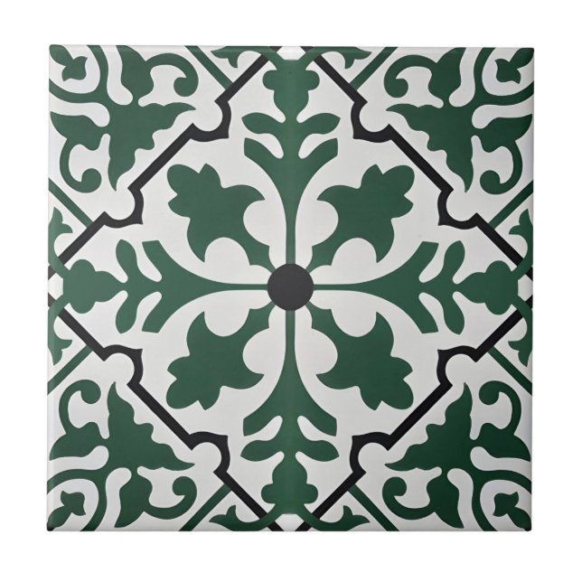 azulejos verdes clássicos (Frente)