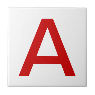 Azulejos vermelhos da letra