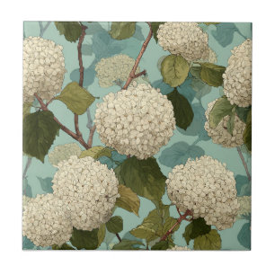 Azulejos Vintage Hydrangeas Para Banheiro Moderno