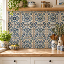 Azuljo Floral Azul Elegante - Design
