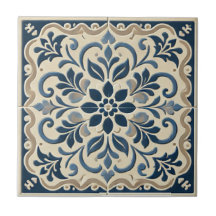 Azuljo Floral Azul Elegante - Design