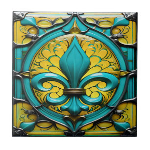 Azure Blossom Cerâmica Azulejo