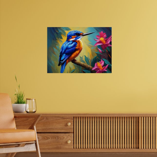 Azure Kingfisher Poster (Sala de Estar 2)