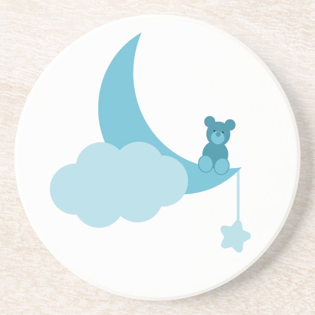 Azure Little Bear Porta copos (Frente)